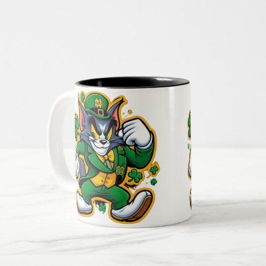 Zwei-Tone-Logo für Werbeaktionen für Personalisier Zweifarbige Tasse (Vorderseite Links)