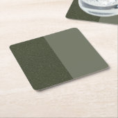 Zwei-Tone-Minimalistisch-Moss-Grünbuch - Untersetz Rechteckiger Pappuntersetzer (angewinkelt)