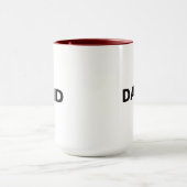 Zwei Tone Minimalistische Individuelle Name- oder  Tasse (Zentrum)