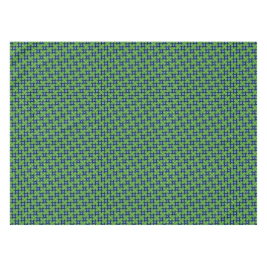 Zwei Töne mit vier Leaf-Clovers auf blau Tischdecke (Vorderseite (Horizontal))