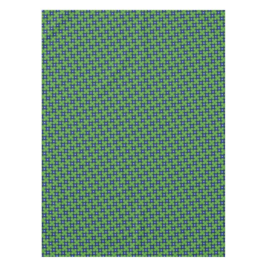 Zwei Töne mit vier Leaf-Clovers auf blau Tischdecke (Vorderseite)