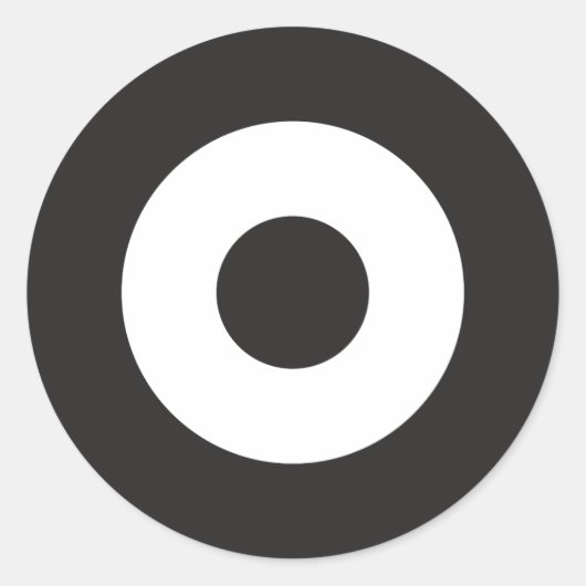 Zwei Tone Mod Rundaufkleber Runder Aufkleber (Vorderseite)