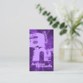 Zwei Tone-Monogramm-Visitenkarte Visitenkarte (Stehend Vorderseite)