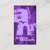 Zwei Tone-Monogramm-Visitenkarte Visitenkarte (Vorderseite)