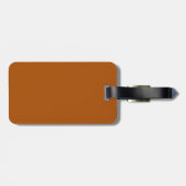 Zwei-Tone-Orange-Gepäckmarke Gepäckanhänger (Rückseite horizontal)