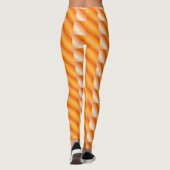 Zwei Tone Orange Muster Leggings (Rückseite)