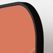Zwei Tone Orange Pickleball Paddle mit Namen (Linke Seite)