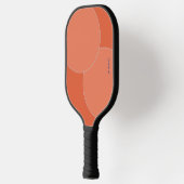Zwei Tone Orange Pickleball Paddle mit Namen (Links)