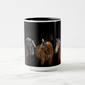 Zwei-Töne-Pferde-Liebhaber Kaffee-Tasse Tasse (Zentrum)