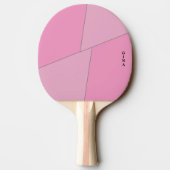 Zwei Tone Pink Ping Pong Paddle Personalisiert Tischtennis Schläger (Rückseite)