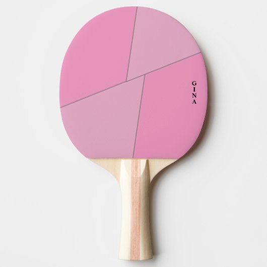Zwei Tone Pink Ping Pong Paddle Personalisiert Tischtennis Schläger (Vorderseite)