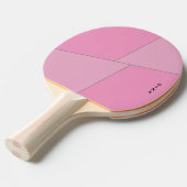 Zwei Tone Pink Ping Pong Paddle Personalisiert Tischtennis Schläger (Vorderseite)