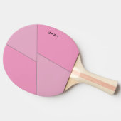 Zwei Tone Pink Ping Pong Paddle Personalisiert Tischtennis Schläger (Seitenansicht)