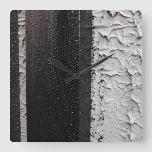 zwei Töne Quadratische Wanduhr