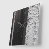 zwei Töne Quadratische Wanduhr (Winkel)