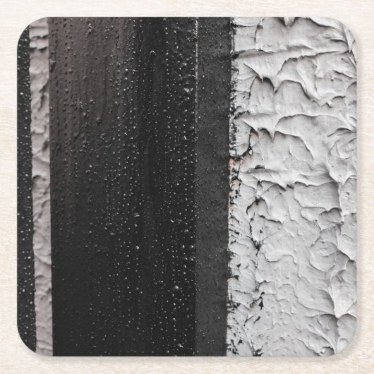 zwei Töne Rechteckiger Pappuntersetzer (Vorderseite)