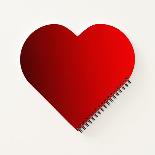 Zwei Tone Red Notebook Notizblock (Rückseite)