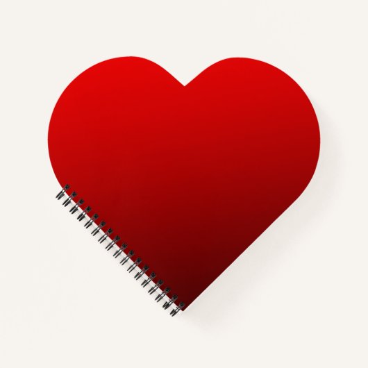 Zwei Tone Red Notebook Notizblock (Vorderseite)