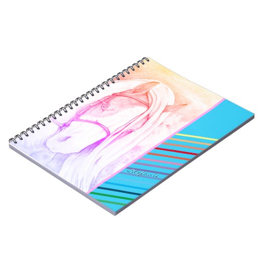 Zwei Tone (Regenbogen) Notizblock (Linke Seite)