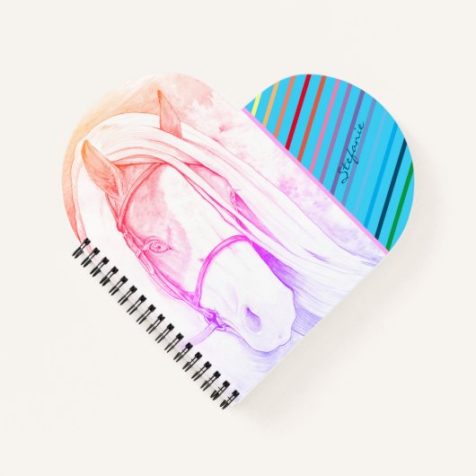 Zwei Tone (Regenbogen) Notizblock (Vorderseite)