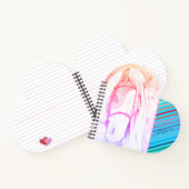 Zwei Tone (Regenbogen) Notizblock (Innenseite)