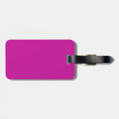 Zwei-Tone-Rosa- und Lila Gepäckmarke Gepäckanhänger (Rückseite horizontal)