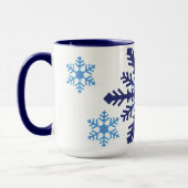 Zwei Tone-Schneeflocken Tasse (Links)