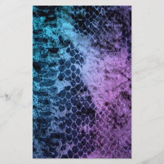 Zwei Tone Snakeskin Briefpapier (Vorderseite)