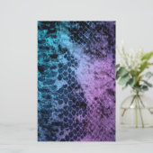 Zwei Tone Snakeskin Briefpapier (Stehend Vorderseite)
