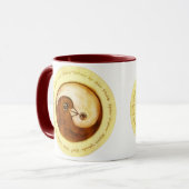 Zwei Töne-Stilftige MugYin Yang Friedenstruppen Tasse (Vorderseite Links)