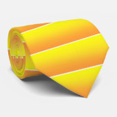 Zwei Tone Sunshine Gelb Krawatte (Gerollt)