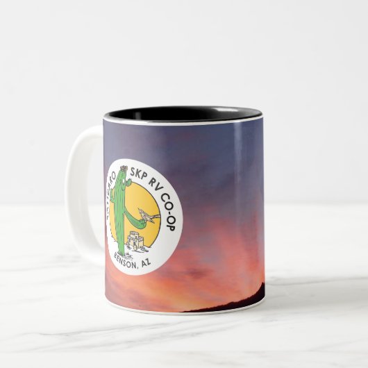 Zwei-Tone-Tasse (11 oz oder 15 oz) Zweifarbige Tasse (Vorderseite Links)