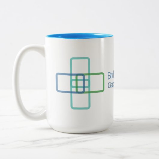 Zwei-Tone-Tasse, 15 oz Zweifarbige Tasse (Links)