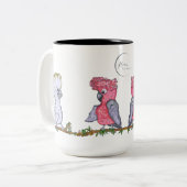 Zwei-Tone-Tasse, 444 ml - Cockatoo & Galah Zweifarbige Tasse (Vorderseite Links)