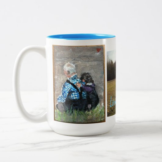 Zwei-Tone-Tasse, 444 ml Zweifarbige Tasse (Links)