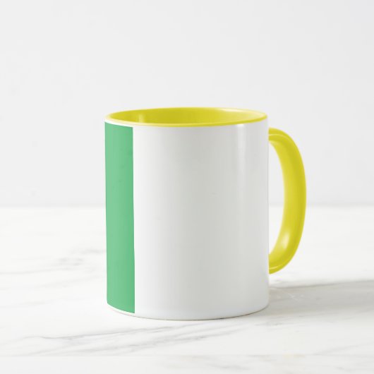 Zwei-Tone-Tasse - Bild 11 oz Gelb hinzufügen Tasse (VorderseiteRechts)