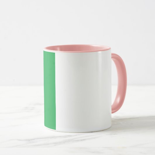 Zwei-Tone-Tasse - Bild 11 oz Weißrosa hinzufügen Tasse (VorderseiteRechts)