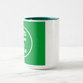Zwei-Tone-Tasse - Bild 15 oz Weiß Jäger Grün hinzu Tasse (Zentrum)