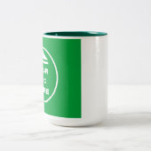 Zwei-Tone-Tasse - Bild 15 oz Weiß Jäger Grün hinzu Zweifarbige Tasse (Mittel)