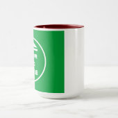 Zwei-Tone-Tasse - Bild 15 oz Weißer Maroon hinzufü Tasse (Zentrum)