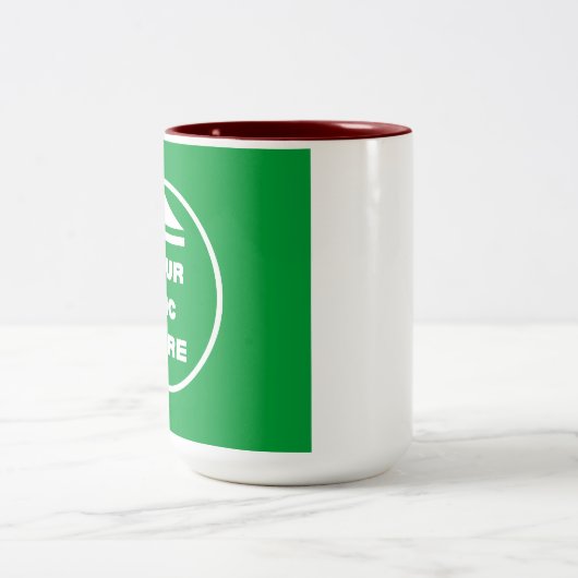 Zwei-Tone-Tasse - Bild 15 oz Weißer Maroon hinzufü Zweifarbige Tasse (Mittel)