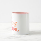 Zwei-Tone-Tasse des Logos (weiß/rosa) Tasse (Zentrum)