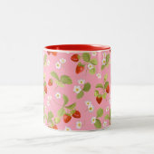 Zwei Tone Tasse Erdbeergarten (Mittel)