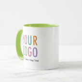 Zwei Tone-Tasse für benutzerdefinierte Logos und N Tasse (Vorderseite Links)