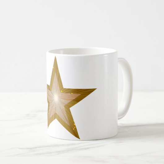 Zwei-Töne-Tasse Gold Star Kaffeetasse (VorderseiteRechts)