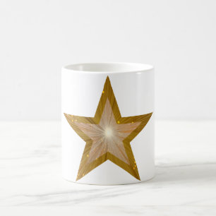 Zwei-Töne-Tasse Gold Star Kaffeetasse