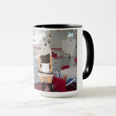 Zwei Töne Tasse. Happy Jubiläumspoodle Tasse (VorderseiteRechts)