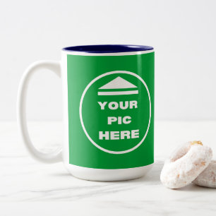 Zwei-Tone-Tasse - Hinzufügen des Bilds 15 oz White Zweifarbige Tasse