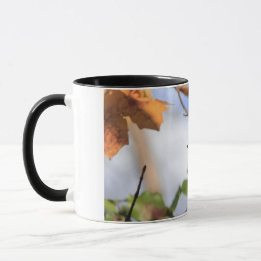 Zwei Töne Tasse mit Bild eines Hauses (Links)