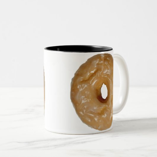 Zwei Töne Tasse mit Donuts (VorderseiteRechts)
